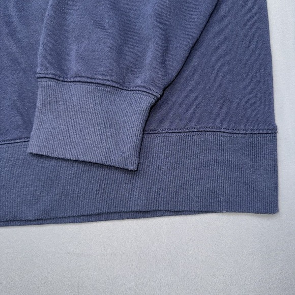 Reebok Mens Crew Neck Sweatshirt Navy Blue Logo Athletic Pullover XL - Picture 3 of 9